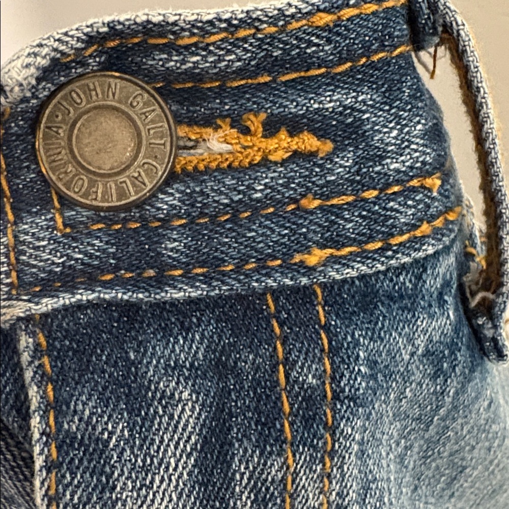 John Galt Denim Maxi Skirt with Pocket - Picture 4 of 6